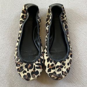 Tory Burch leopard ballet flat size 9